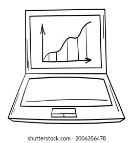 Computadora adhesiva Doodle con gráficos