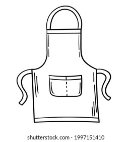 Doodle Sticker Cooking Chef Apron