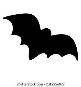 Doodle sticker with cute bat