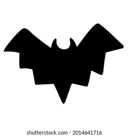 Doodle sticker with cute bat