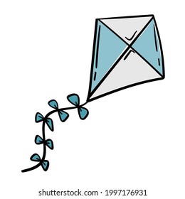 Doodle sticker cute kite for games