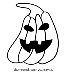 Doodle sticker decoration for halloween celebration