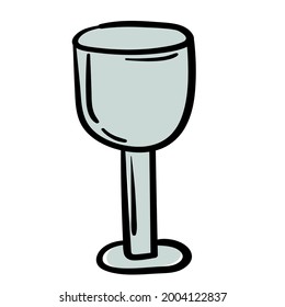 Doodaufkleber, leeres Glas