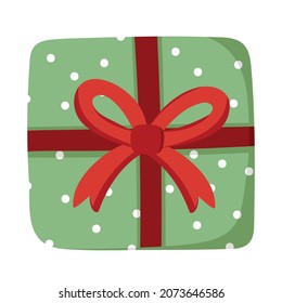 Pegatina de doodle con caja de regalo para cualquier ocasión. Navidad, cumpleaños, Día de San Valentín, Día de la Mujer, Día de la Madre y otros.