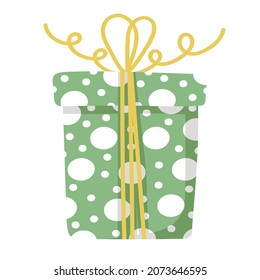 Pegatina de doodle con caja de regalo para cualquier ocasión. Navidad, cumpleaños, Día de San Valentín, Día de la Mujer, Día de la Madre y otros.