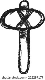doodle stone axe