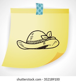 doodle Straw hat