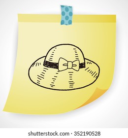 doodle Straw hat