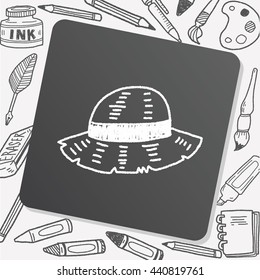 doodle Straw hat