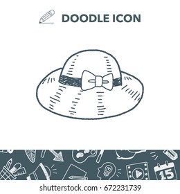 doodle Straw hat