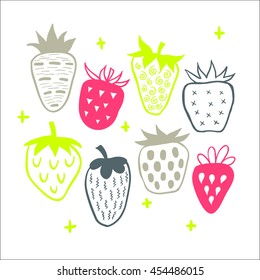 Doodle strawberries.