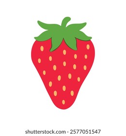 Doodle Strawberry clipart vector isolated on white background. Strawberry clipart worksheets for kids activity printable. Strawberry fruit flashcards. 