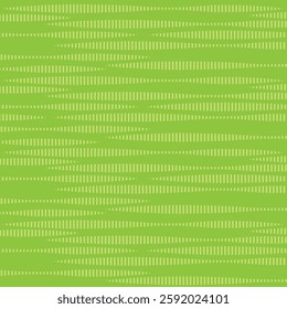 Doodle stripes dashes of color on a green background seamless pattern. Wavy dash line on green background. Green art background of green squares connected diagonally texture abstract art pattern