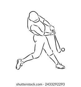 Doodle style baseball and glove in vector format