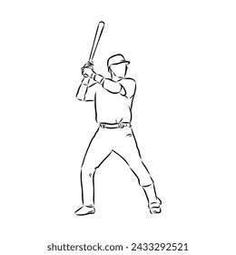 Doodle style baseball and glove in vector format