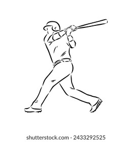 Doodle style baseball and glove in vector format