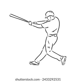 Doodle estilo béisbol y guante en formato vectorial