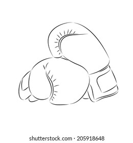 Doodle Style Boxing Illustration Vector Format Stock Vector (royalty 