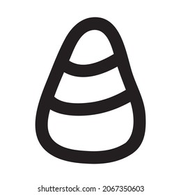 Doodle style candy sketch in vector format. Isolated on white background