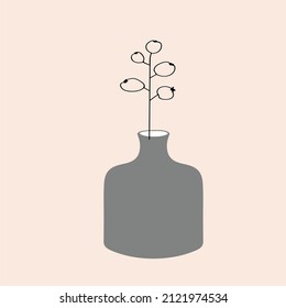 Doodle style drawing. Bouquet of flowers on soft light background. Floral vector composition or cards, stickers, birthday, sublimation print, mother's day design.