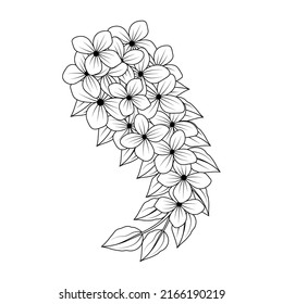 dibujo estilo doodle estilo panda flor flor flor flor patrón de diseño de líneas de arte