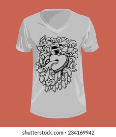 Doodle style and Graphics for T-shirt, illustration vector.