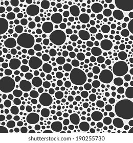 doodle style hand drawn seamless pattern circle bubbles texture