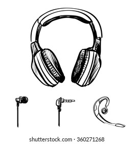 Doodle style headphones 