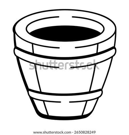 A doodle style icon denoting a terra pot
