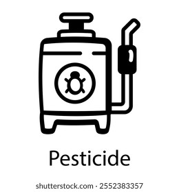 A doodle style icon of pesticide 