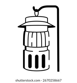 A doodle style icon representing an insect trap
