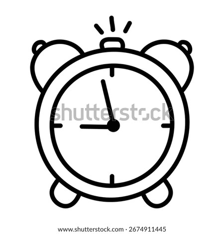 A doodle style icon showing a wall clock.