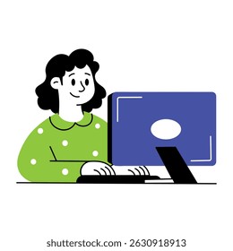 Een illustratie in doodle-stijl van een online client
Nieuwsbrief, mailing, digitaal, mobiel, apparaat, informatie, bankwezen, karakter, persoon, tekening, schetsmatig, illustratie, vector,
