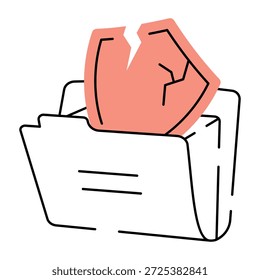 Uma ilustração de estilo de rabiscar mostrando violação de dados