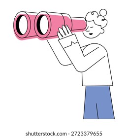 A doodle style illustration showing forecasting