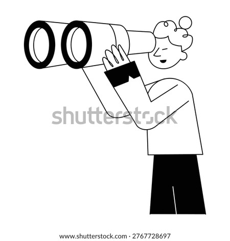 A doodle style illustration showing forecasting

