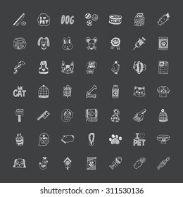 doodle style pet icons