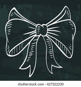 Doodle of style ribbon 