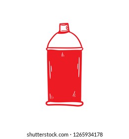 Doodle style spray paint doodle icon vector 
