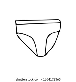 Panties Icon Flat Design Womans Underwear Stock Vector (Royalty Free ...