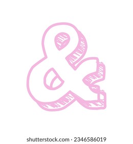 Doodle Styled Letter with a Heart