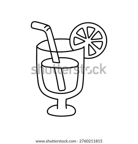 Doodle Summer Orange Juice Drink Coloring Pages. Summer Worksheets Activity Printable. Cartoon Summer Orange Juice Fresh, Citrus Drink Clip Art Vector. Summer Drink Coloring Page for Kids. Cute Refreshing Beverage Outline Illustration. Easy Printable Coloring Activity.