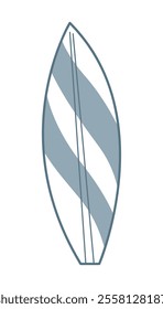 Doodle surfboard color. Clip art for your projects.