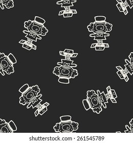 Doodle Surprise Box seamless pattern background