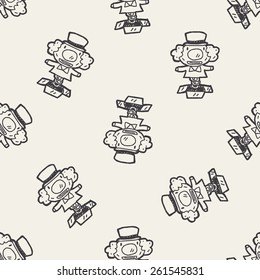 Doodle Surprise Box seamless pattern background