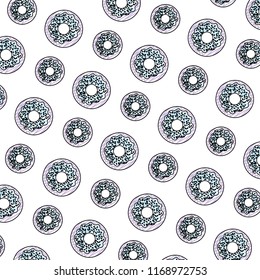 doodle sweet donut dessert pastry background