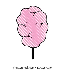 doodle sweet fluffy candy floss snack