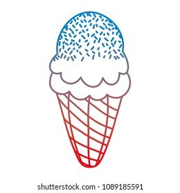 doodle sweet icre cream in the cone dessert