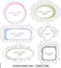 doodle swirl frames