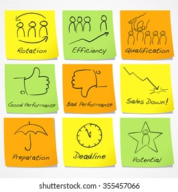 Doodle symbol for business notes.